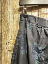 Preloved Officinae Green and Black Floral Drop Crotch Trousers