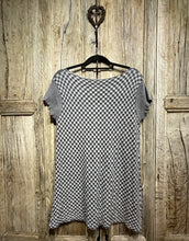 Preloved SARAH PACINI Checkerboard Grey Tunic