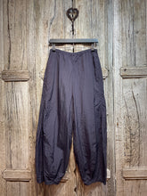 Preloved Cut Loose Purple Nylon Trousers
