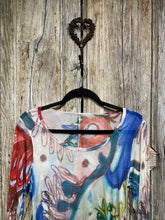 Preloved Silk Pattern Top