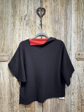 Preloved Elemente Clemente Black & Red Wool Jumper