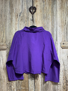 LUUKAA Purple Woven Jacket 24K305 AW24