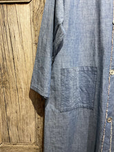 Preloved *SAMPLE* CALM AMONGST THE CHAOS Chambray Denim Coat