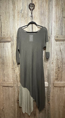 Preloved SARAH PACINI Green Sheer Linen Dress