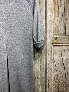 Preloved LOCKER ROAM Super Soft Long Grey Tunic with Front Split