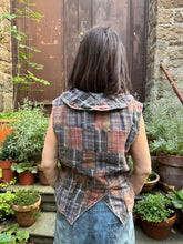 JLS Check Cotton Patchwork Reversible Waist Coat D57A