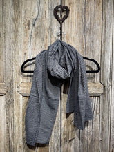 THING Mini Check Navy Scarf 7087 AW25