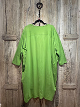 Preloved 158C Lime Green Jersey Dress
