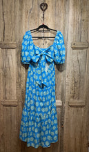 Preloved Kitri Blue Floral Cotton Dress