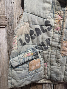 Magnolia Pearl Preloved Washed Indigo Surf Fest Vest 069