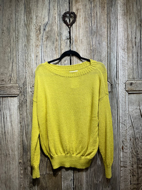 Preloved TOAST Acid Yellow Alpaca & Merino Wool Jumper