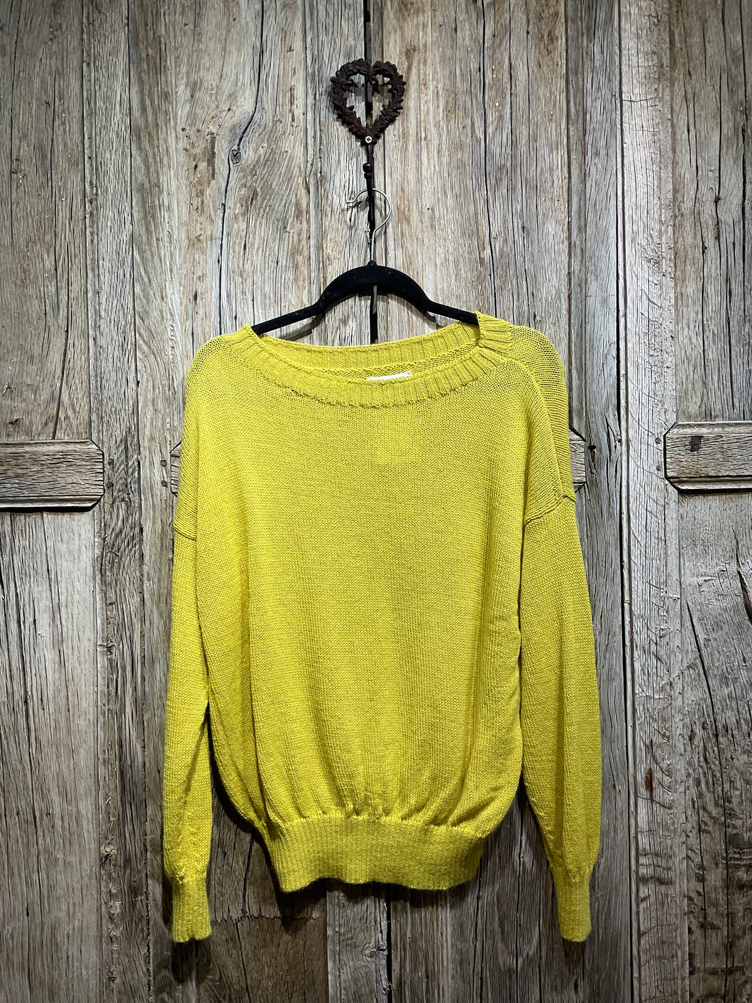 Preloved TOAST Acid Yellow Alpaca & Merino Wool Jumper