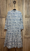 Preloved Daydresses Blue Cotton Print Dress