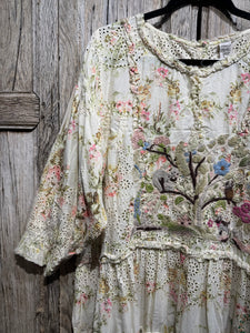 Magnolia Pearl Preloved Eyelet Ruth Ruffle Dress 930