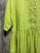 Preloved TERRY MACEY Acid Yellow Linen Dress
