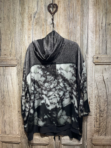 Preloved Silk Shirt with attached Scarf