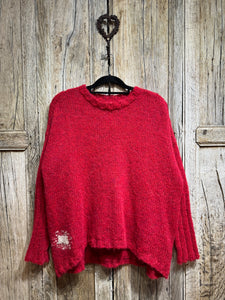 Ewa i Walla Red Gurli Pullover 44991 AW24