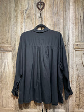 Preloved Black Oversize Cotton Shirt