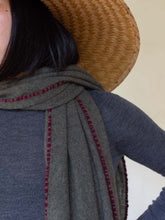 Oats & Rice Weaver Green Cashmere Scarf OR25-S01
