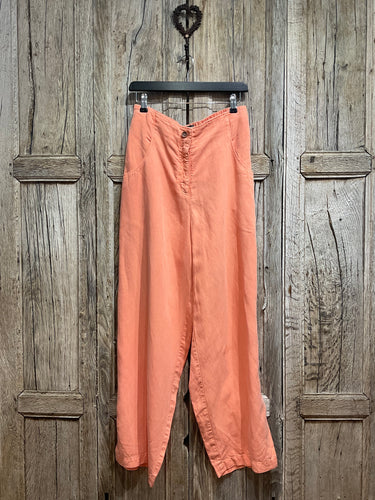 Preloved Oska Orange Linen Trousers