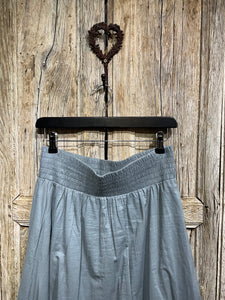 Preloved Blue Tiered Cotton Skirt