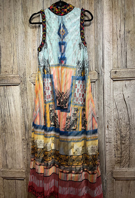 Preloved Anthropology Colourful Print Dress