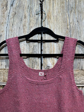 Handknits by ME Blush Pink Recycled Denim Crop Vest