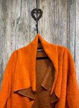 Preloved (NO LABEL) Edge to Edge Orange Wool Coat