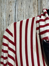 Preloved Lilith Red and Cream Stripe Jacket