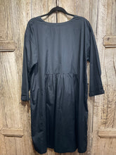Preloved ESKANDER Oversize Front-Pleated Black Dress