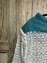 Preloved Harris Tweed Lace Knit Top