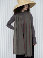 Oats & Rice Weaver Green Cashmere Scarf OR25-S01
