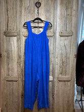 Preloved Toast Blue Linen Dungarees