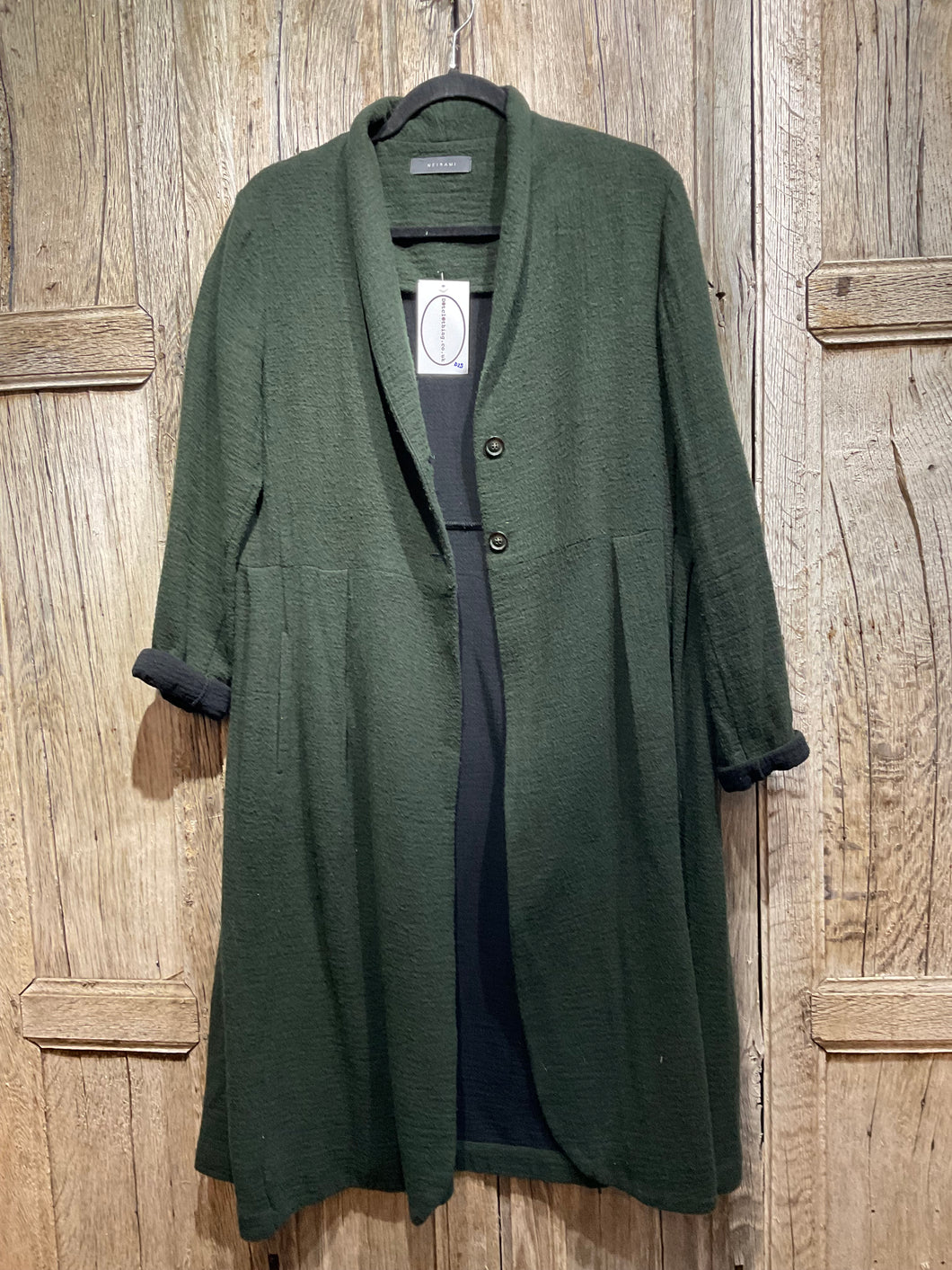 Preloved Green Cotton Coat