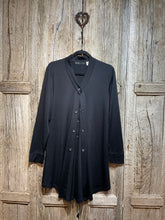 Preloved FOIL Black Merino Long Cardigan