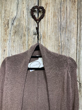 Preloved Lilac Brown Wrap Cardigan
