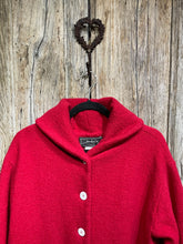 Preloved BARBARA LANG Raspberry Red Wool Coat