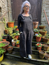 Mama B MARTEDI E Teuse Antracite Linen Jumpsuit SS26