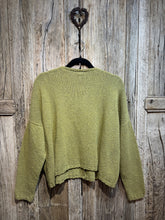Handknits by ME Green Recycled Denim Slouchy Cardigan