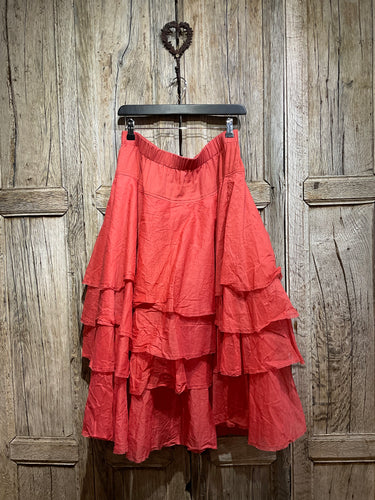 Preloved Coral Tine Skirt