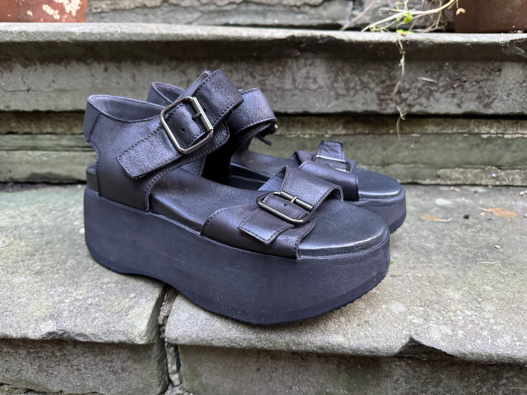 Lofina Gasoline Nero Sandal 5125 EU37