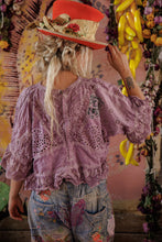 Magnolia Pearl Eyelet Rosemary Blouse Purple Boba 2215