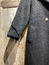 Preloved MADE IN ITALY Black Teddy Bear Coat