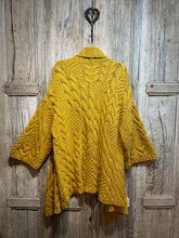 Preloved TOAST Mustard Chunky Knit Cardigan