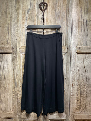 Preloved MAMA B Black Wide Leg Jersey Trousers