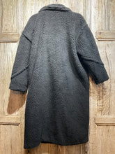 Preloved MADE IN ITALY Black Teddy Bear Coat