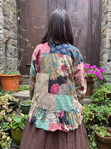JLS Cotton Patchwork Tie Jacket 1166