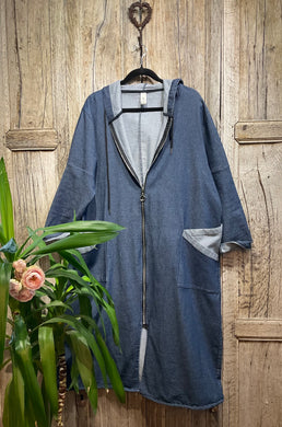 Preloved 158C Denim Look Coat