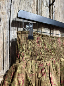 Les Ours Kais Cotton Cognac Fleurs Skirt AW25