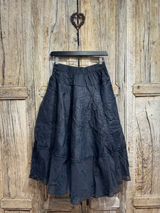 Ewa i Walla Black Pirjo Skirt 22253 AW24